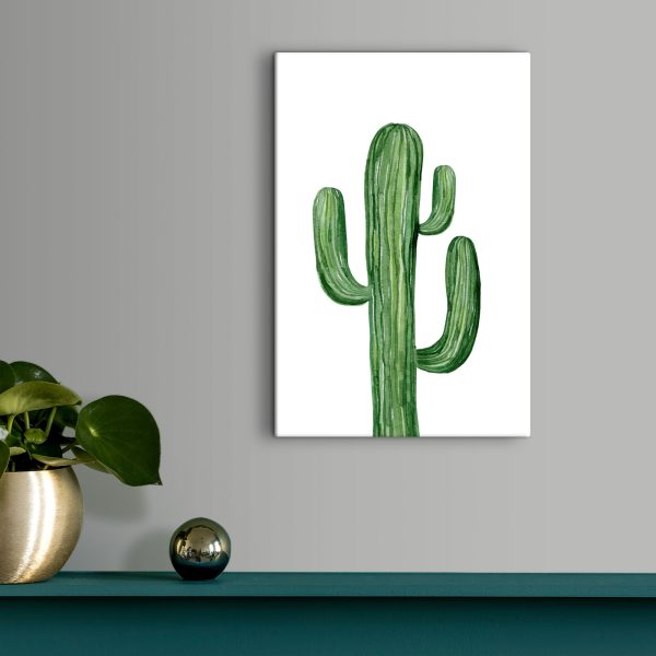 Groene cactus op witte achtergrond Groene cactus op witte achtergrond