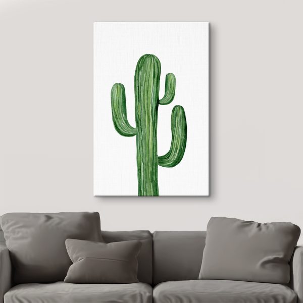 Groene cactus op witte achtergrond Groene cactus op witte achtergrond