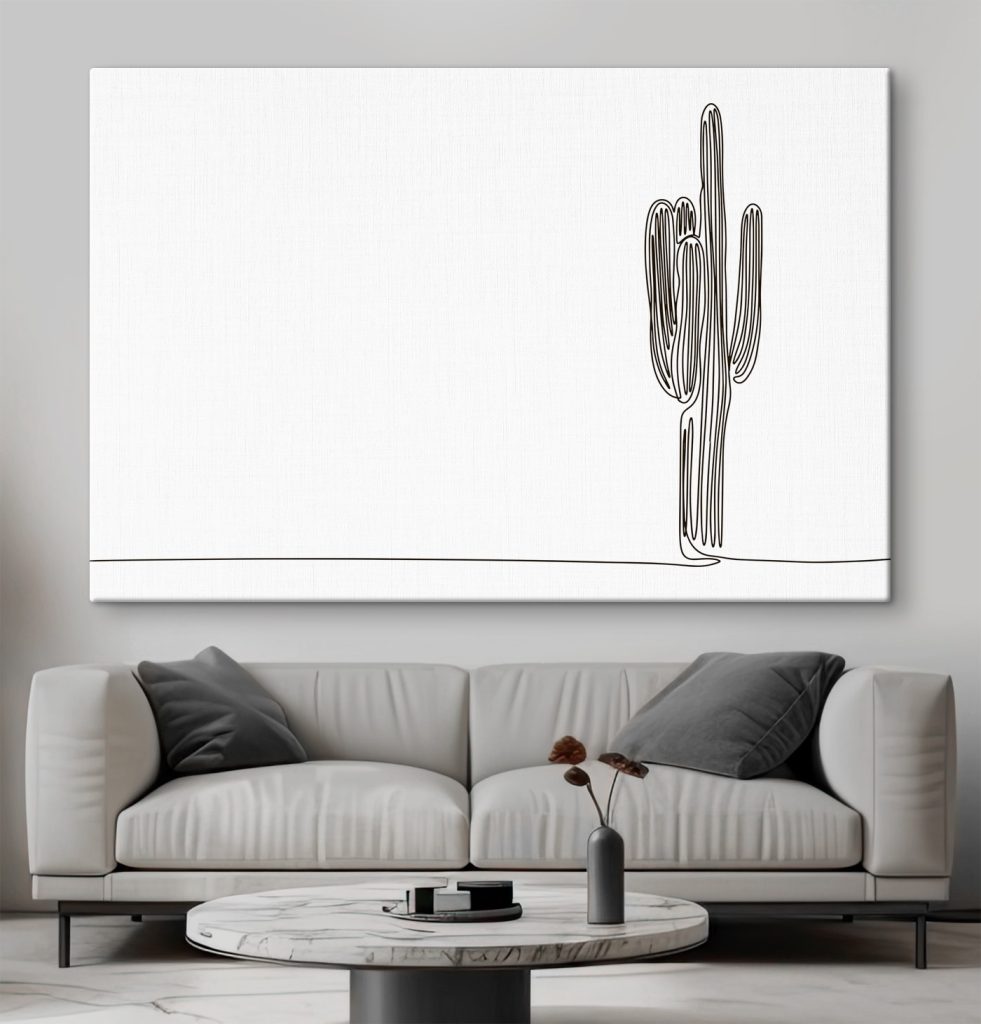 Cactus drawn in one line