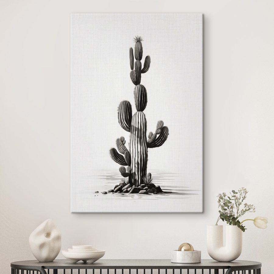 Cactus met een witte achtergrond