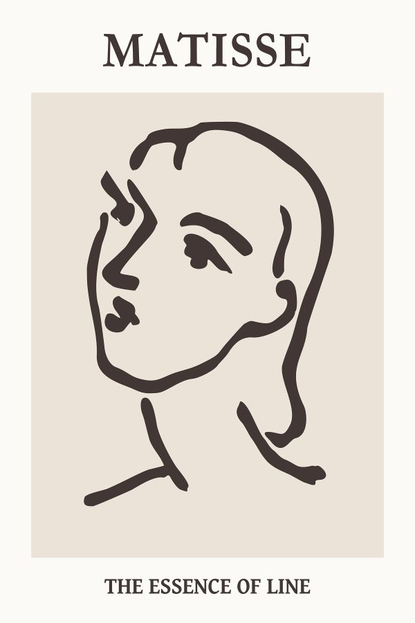 Tekening van een vrouw’s gezicht Tekening van een vrouw’s gezicht