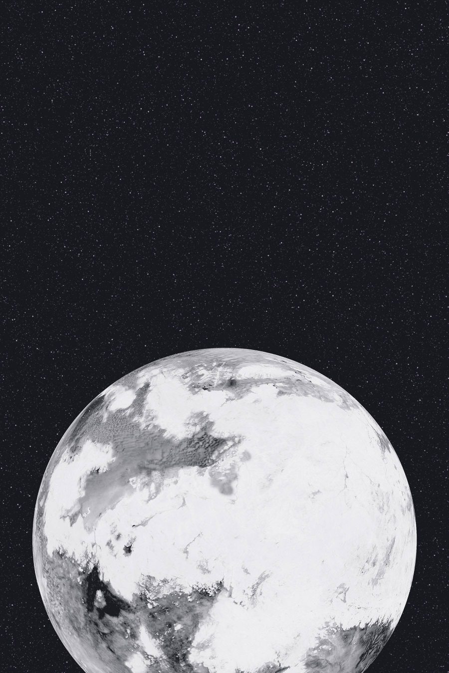 Planeet in de ruimte met sterren