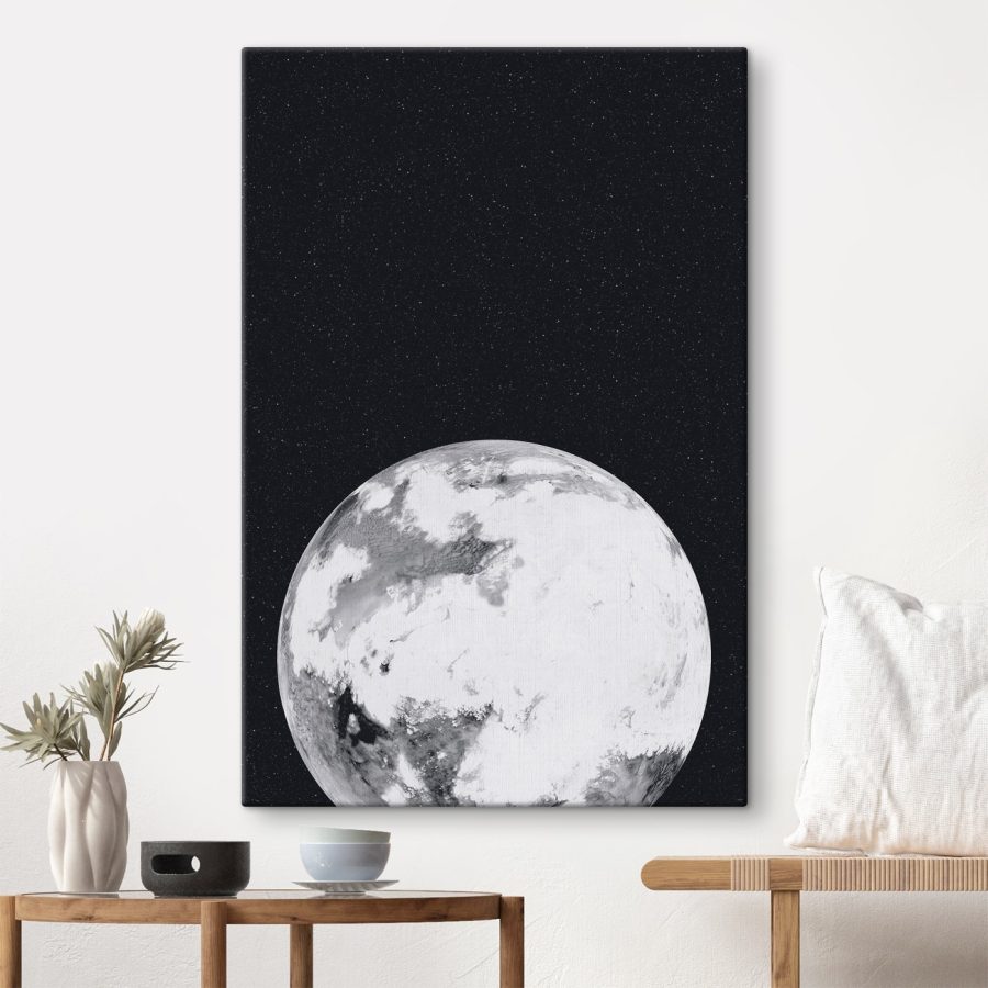Planeet in de ruimte met sterren