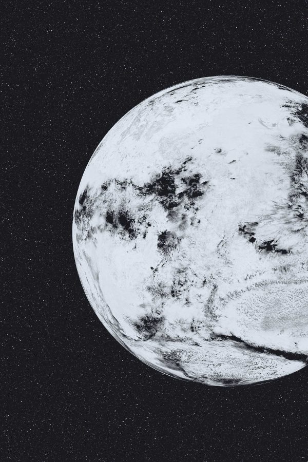 Planeet in de ruimte met sterren Planeet in de ruimte met sterren