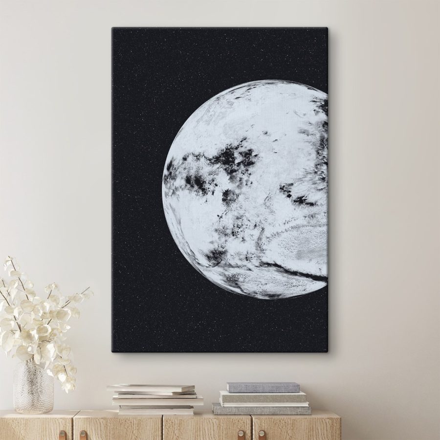 Planeet in de ruimte met sterren