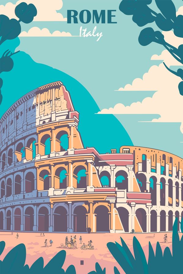 Colosseum met vele bogen Colosseum met vele bogen