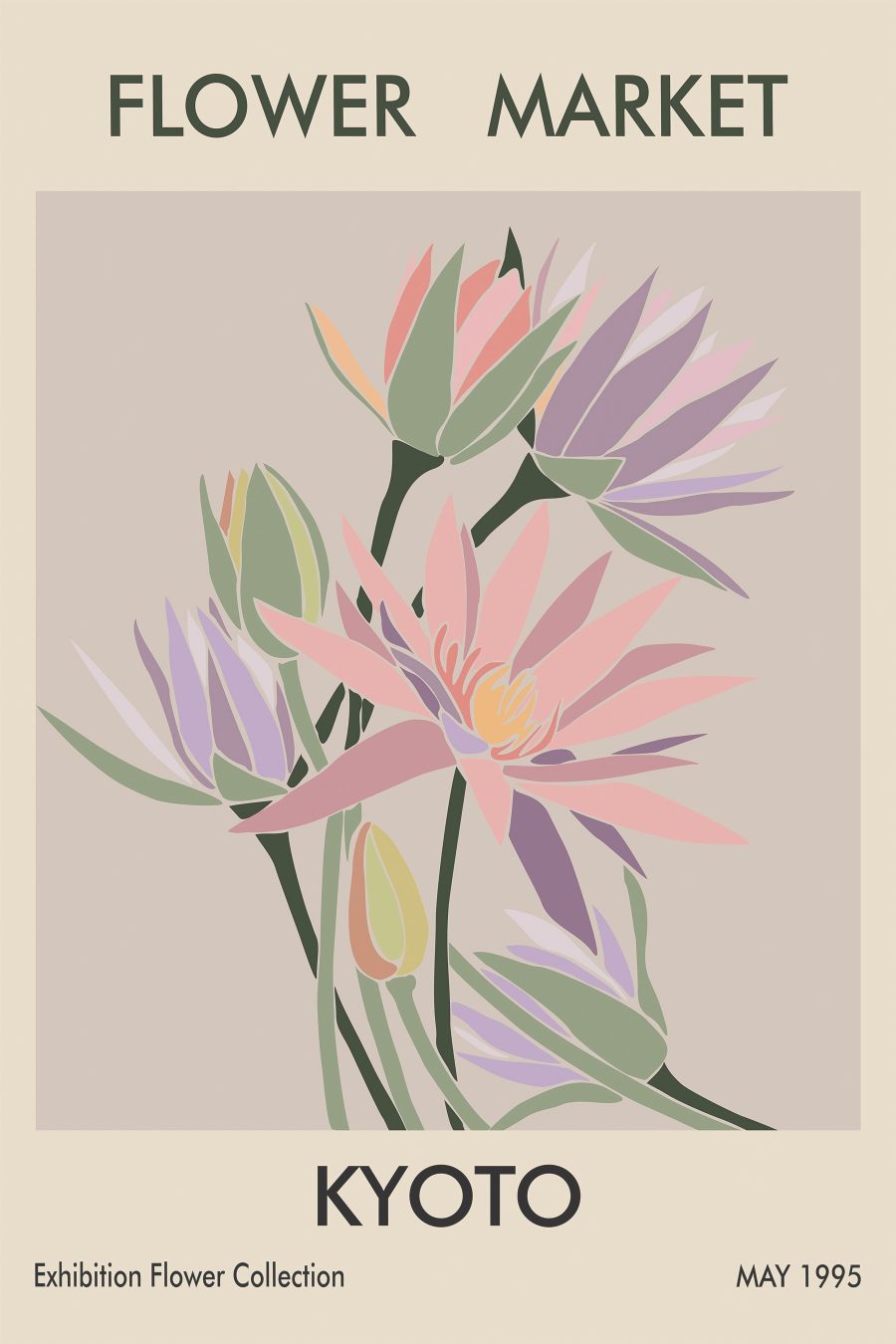 Elegante bloemen tonen pastelkleurige schoonheid