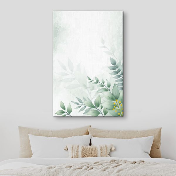Green leaves on a white background Green leaves on a white background