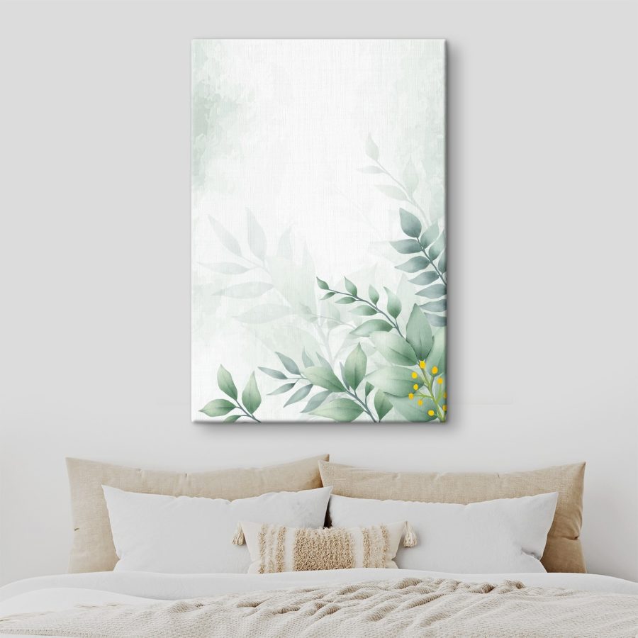 Green leaves on a white background Green leaves on a white background