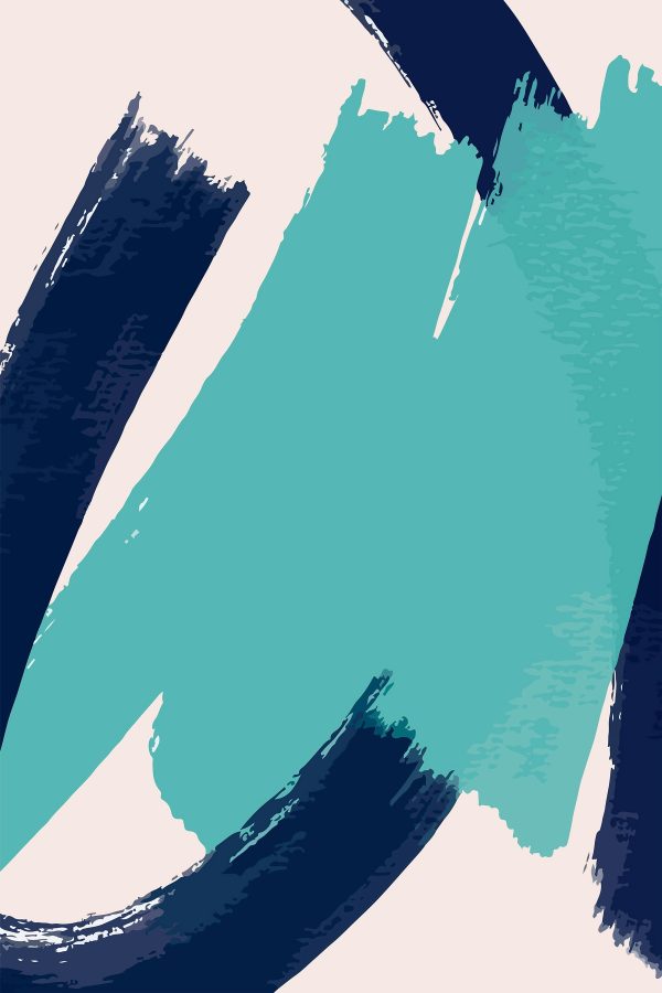 Blauwe en witte penseelstreken Blauwe en witte penseelstreken