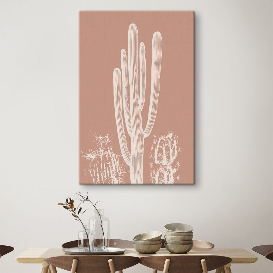 Cactus met witte lijnen Cactus met witte lijnen