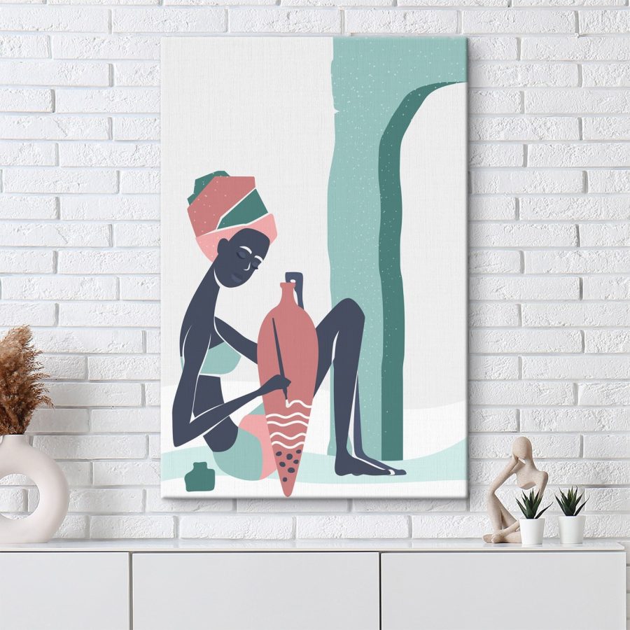 Vrouw zittend op een stoel Vrouw zittend op een stoel