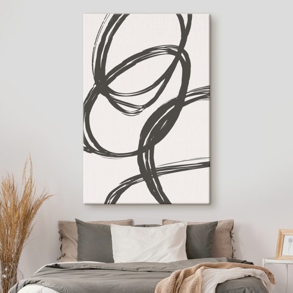Zwart-wit tekening van cirkels Zwart-wit tekening van cirkels