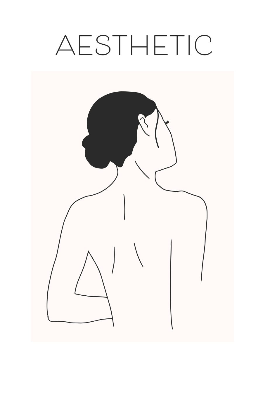 Tekening van een vrouw Tekening van een vrouw