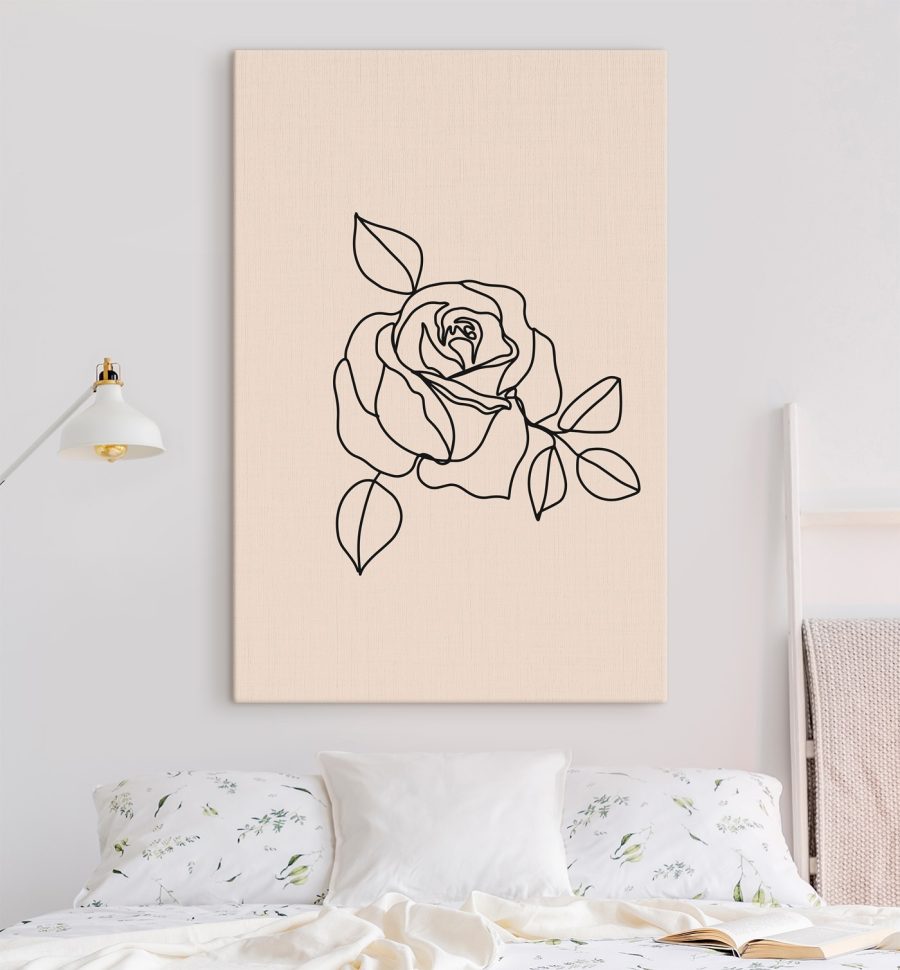 Tekening van een roos