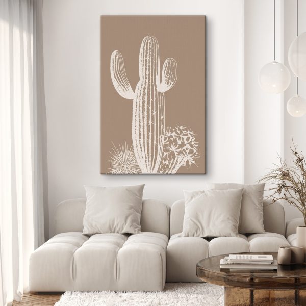 Cactus met doornen en bloemen Cactus met doornen en bloemen
