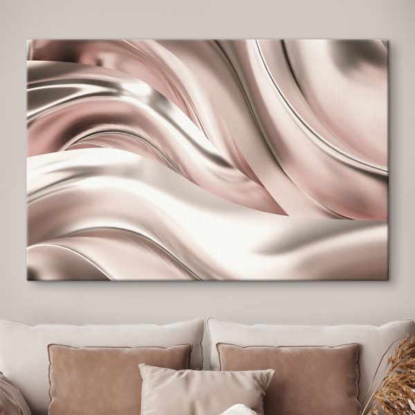 Vloeiende schoonheid in metallic golven Vloeiende schoonheid in metallic golven
