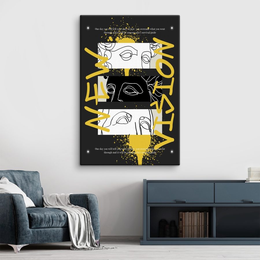 Grafisch ontwerp van een gezicht Grafisch ontwerp van een gezicht