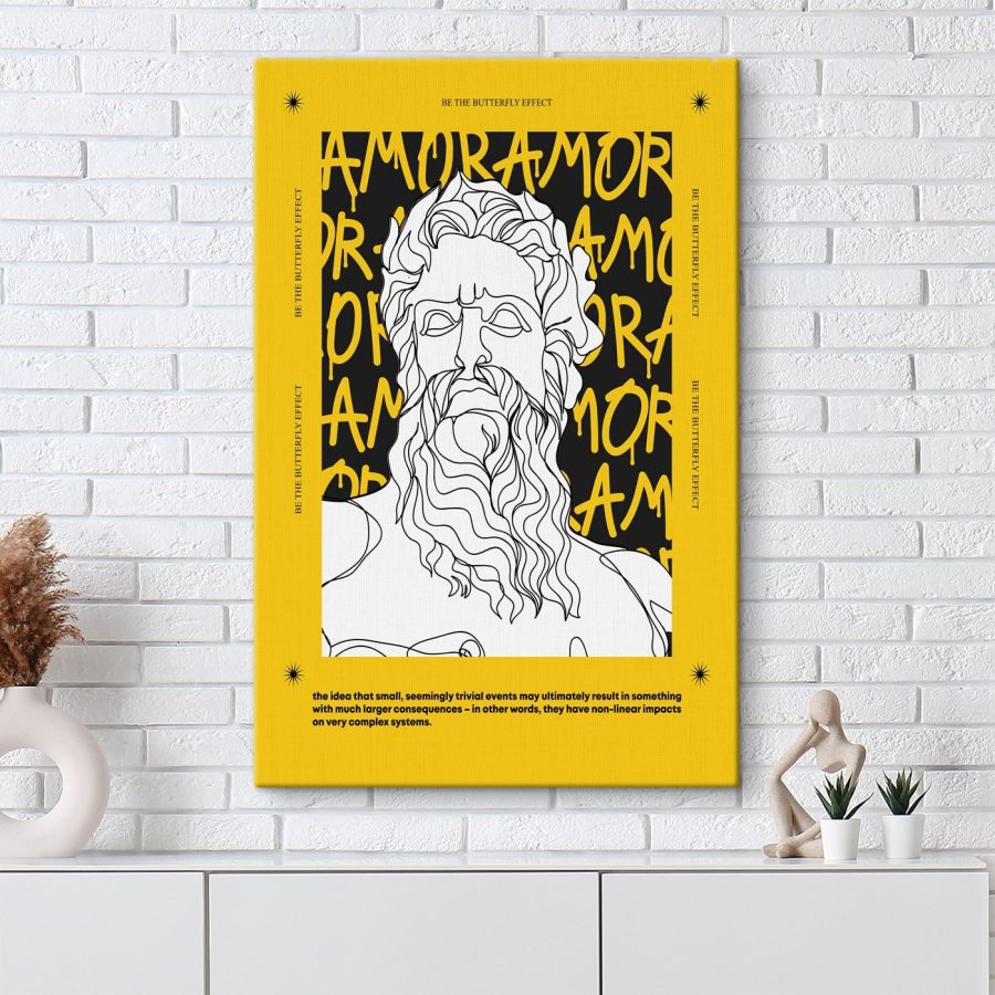 Poster met man&#8217s gezicht