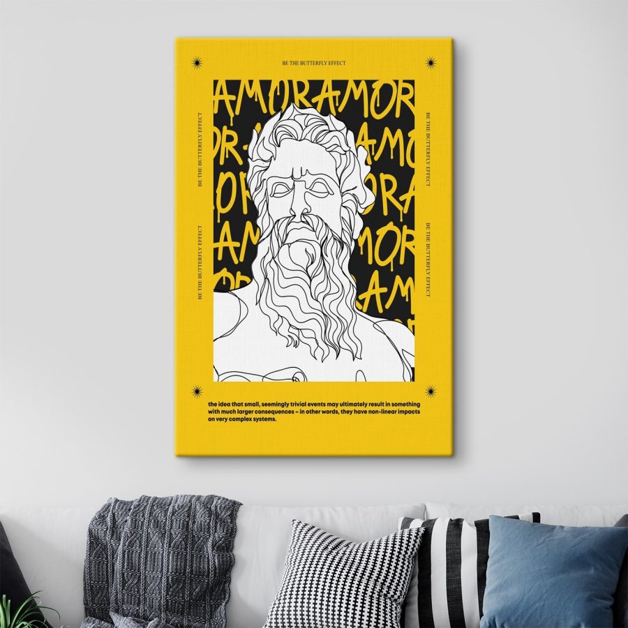 Poster met man&#8217s gezicht