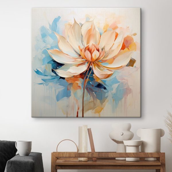 Schilderij van een bloem Schilderij van een bloem