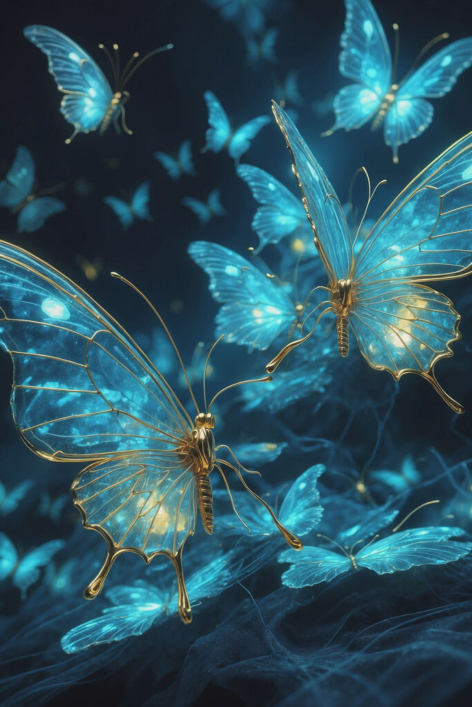 Group of butterflies flying Group of butterflies flying