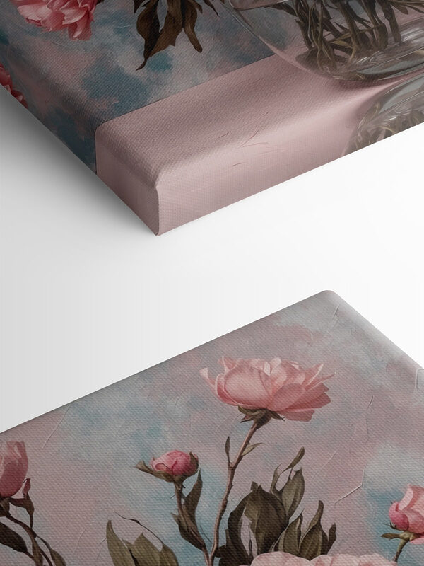 Vaas met roze bloemen Vaas met roze bloemen