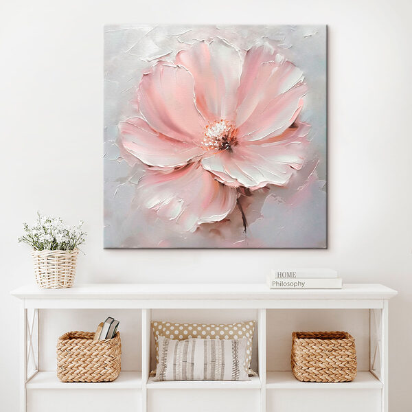 Schilderij van een bloem Schilderij van een bloem