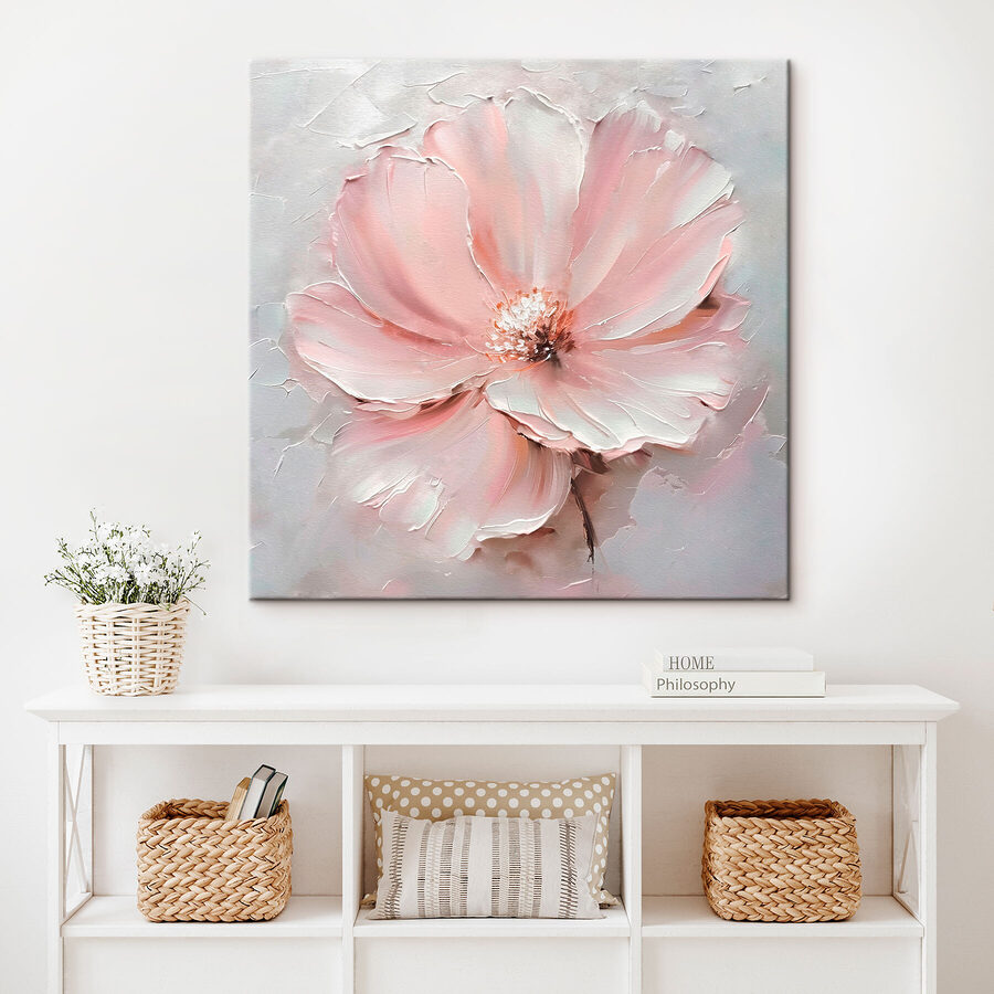 Schilderij van een bloem Schilderij van een bloem