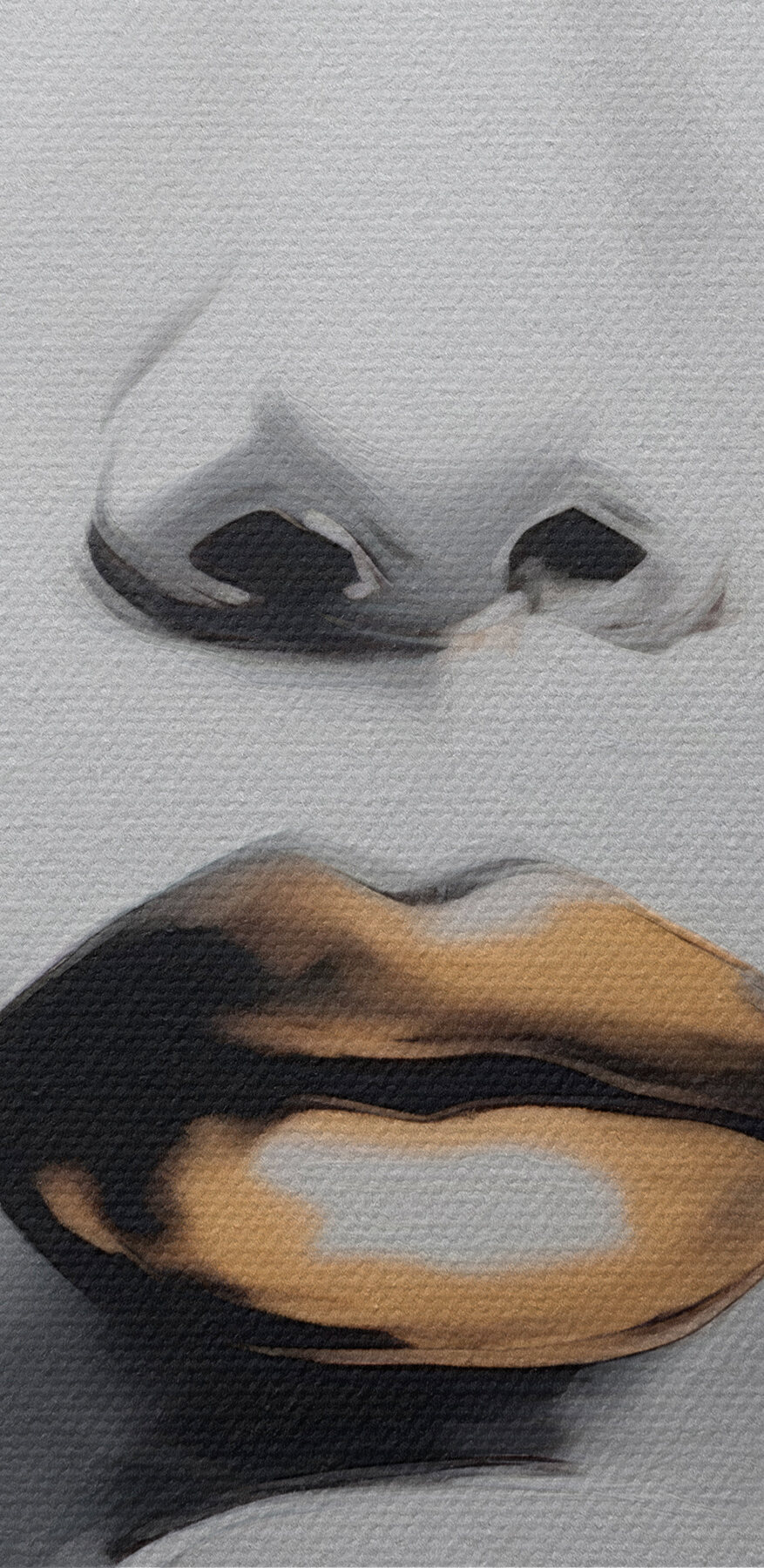 Schilderij van een vrouw’s gezicht