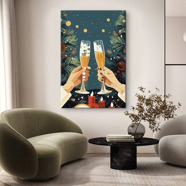 Paar handen die champagneglazen vasthouden Paar handen die champagneglazen vasthouden