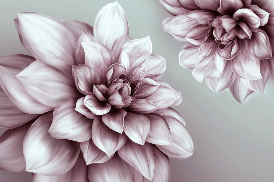 Delicate bloemen in zachte tinten