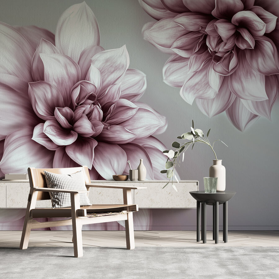 Delicate bloemen in zachte tinten