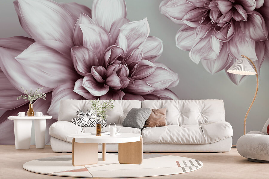 Delicate bloemen in zachte tinten
