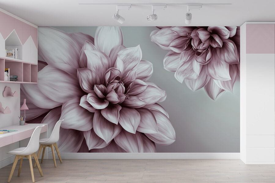 Delicate bloemen in zachte tinten
