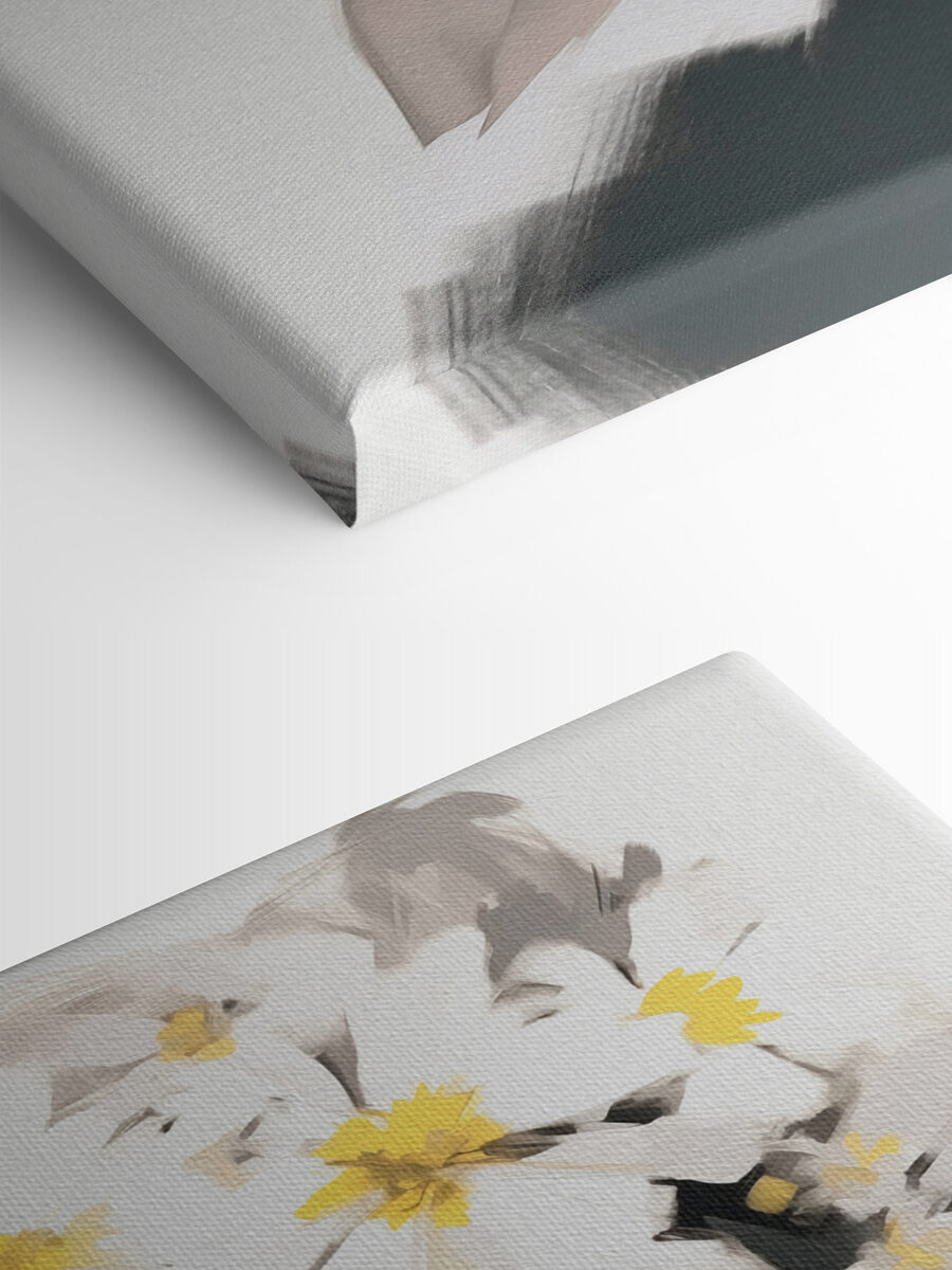 Vrouw met bloemen in haar haar