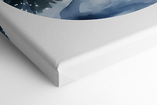 Aquarel van een huis in de sneeuw Aquarel van een huis in de sneeuw