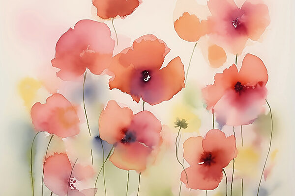 Schilderen van bloemen Schilderen van bloemen