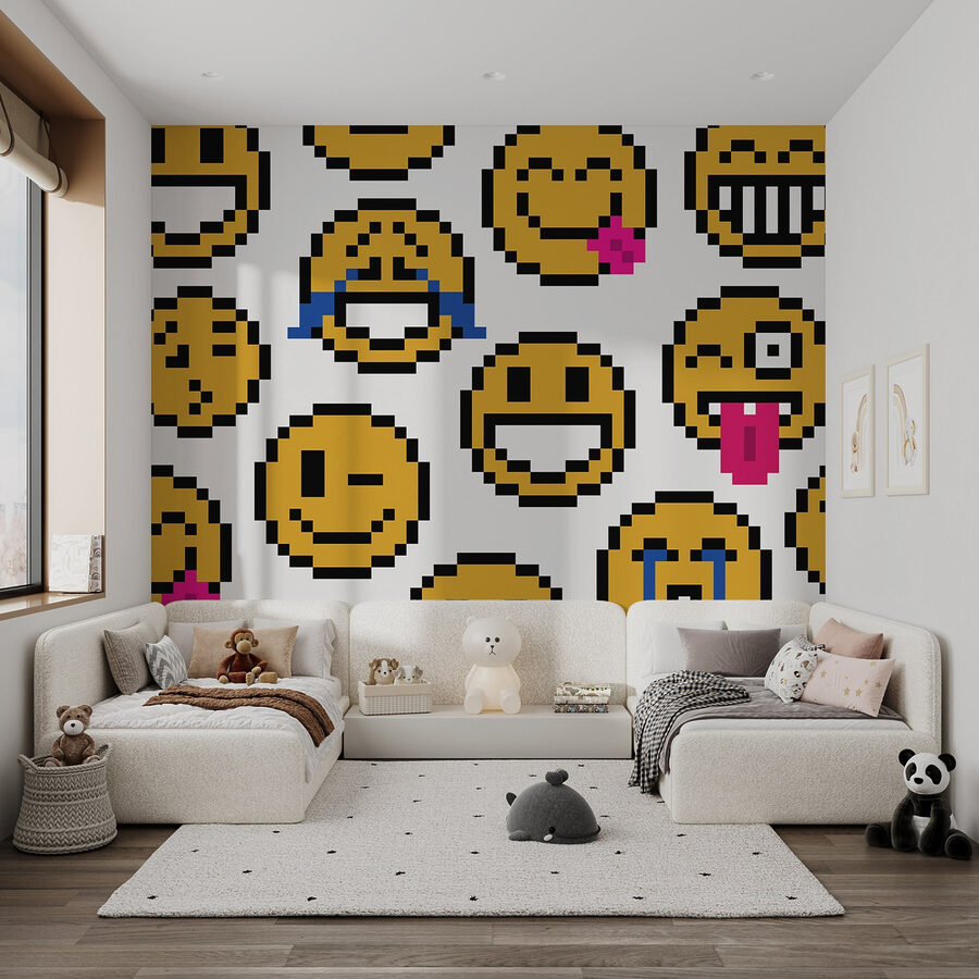 Groep gele smiley's Groep gele smiley's