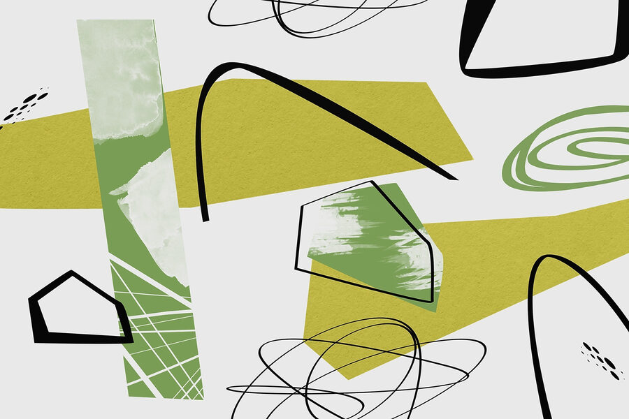 Groene en zwarte kunst