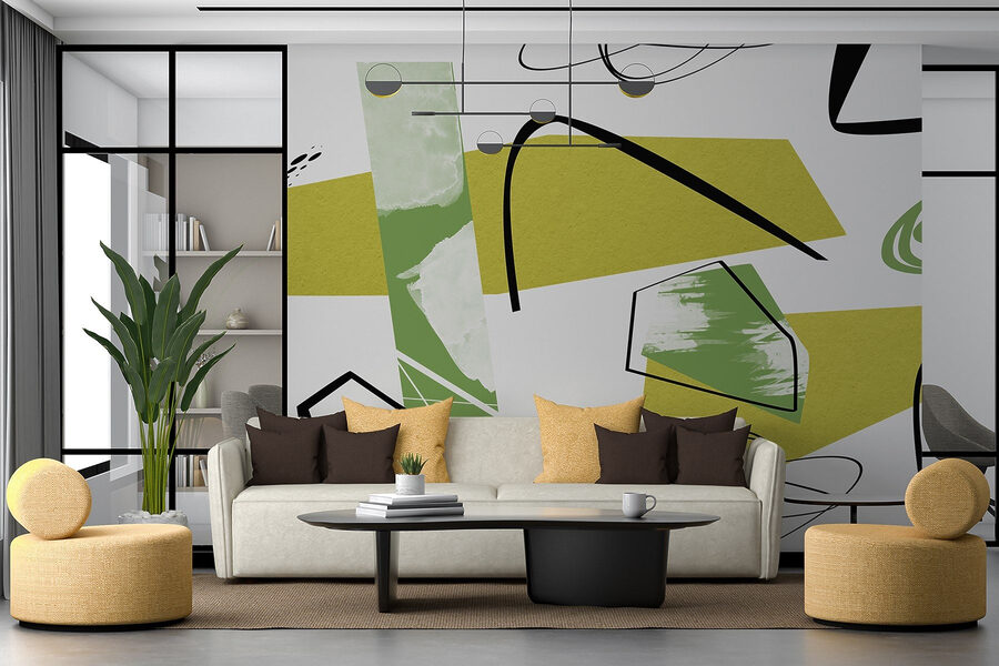 Groene en zwarte kunst