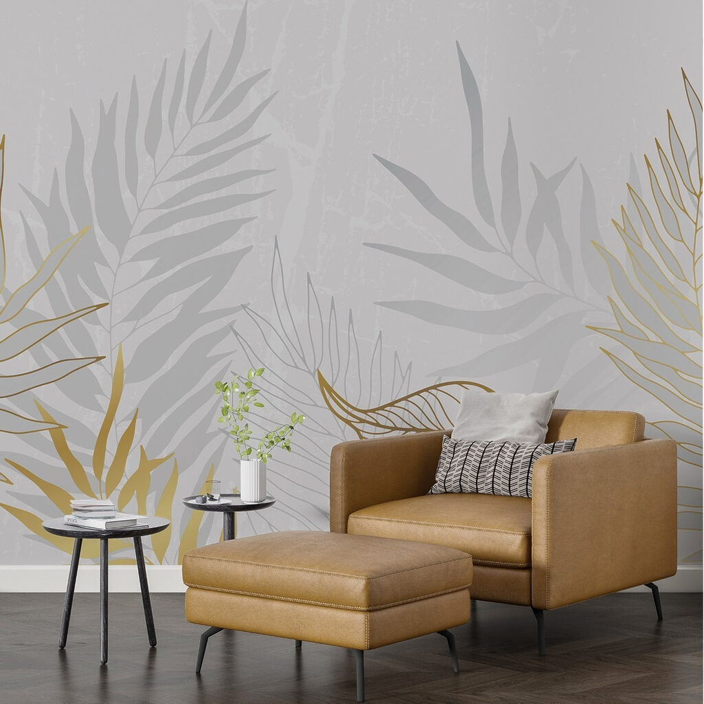 Delicate leaves in soothing hues