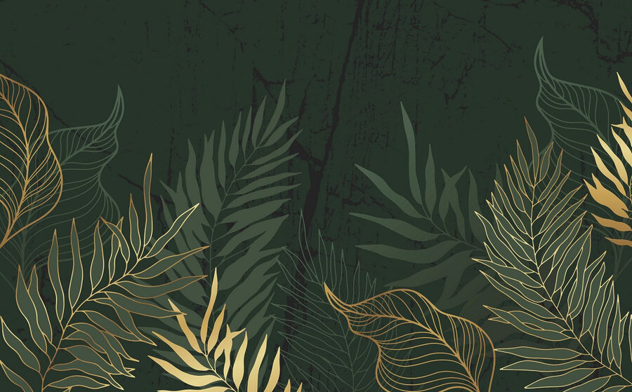Botanische elegantie op een donkere achtergrond