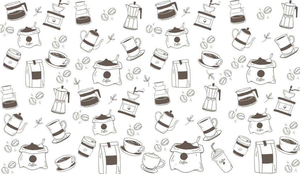 Patroon van koffie en thee Patroon van koffie en thee