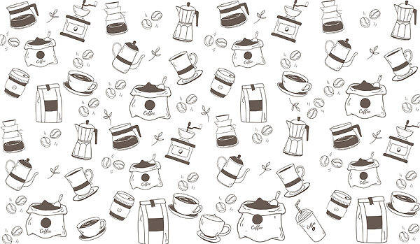 Patroon van koffie en thee Patroon van koffie en thee