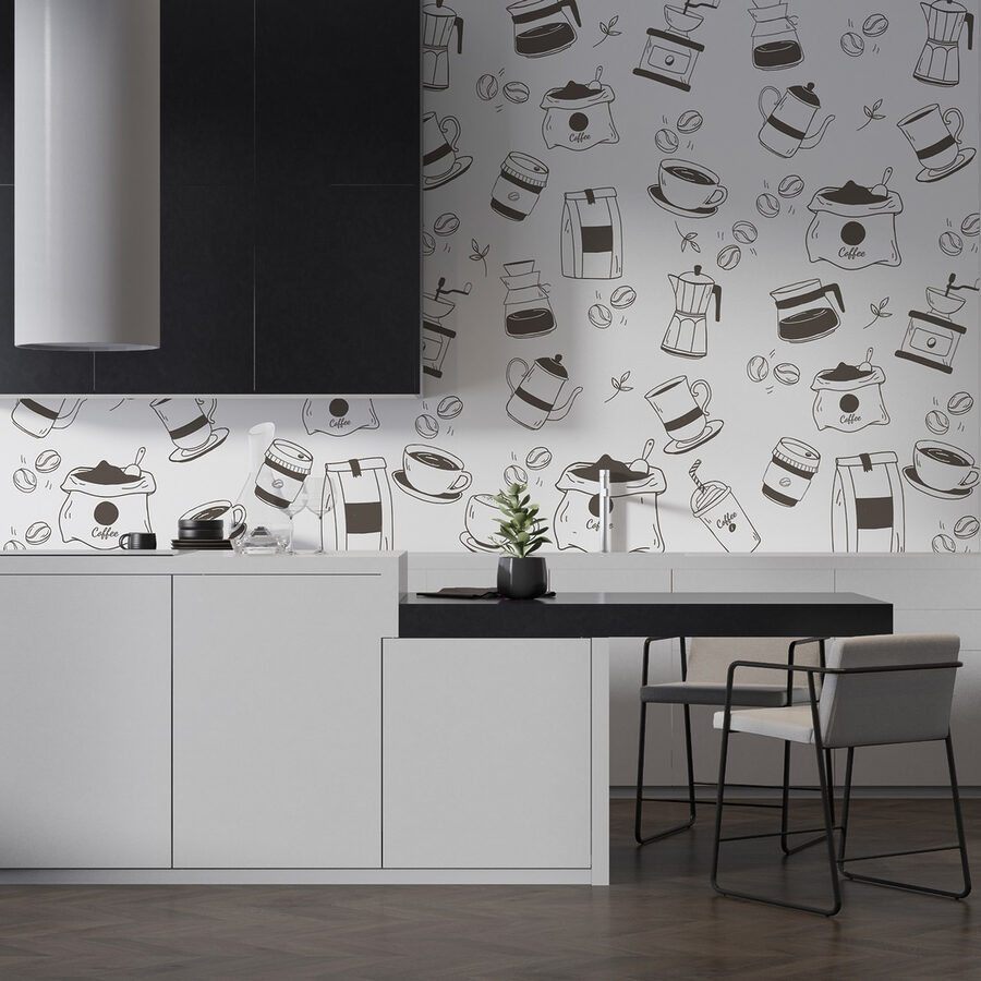 Patroon van koffie en thee