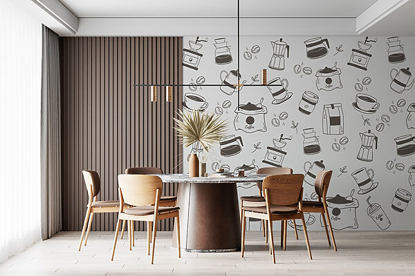 Patroon van koffie en thee Patroon van koffie en thee
