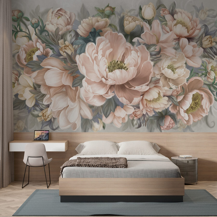 Delicate bloemen in zachte pasteltinten