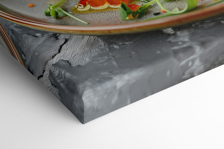 Bord met eten op een tafel