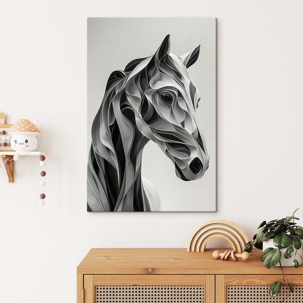 Paardenhoofd van papier Paardenhoofd van papier